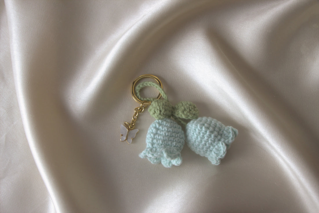 Blue Tulip Keychain