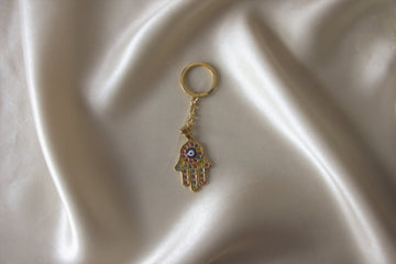 Colorful CZ Evil Eye Keychain