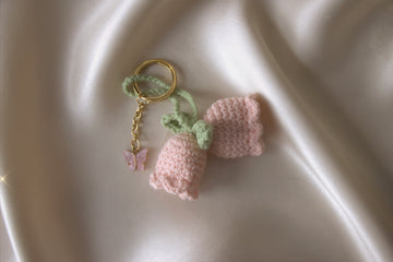 Pink Tulip Keychain