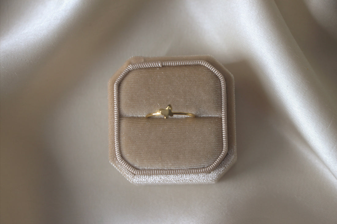 Charming Dainty Butterfly Ring