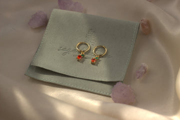 Delicate Orange Earrings - Sage Boutique✨