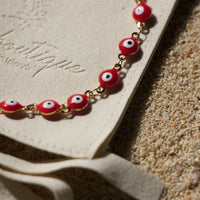 Red Evil Eye Anklet - Sage Boutique✨